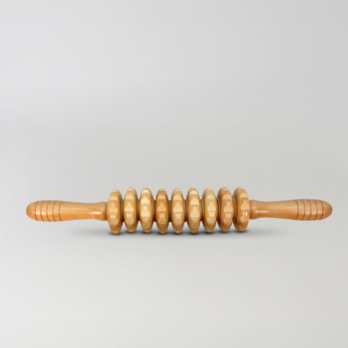 9 Wheel Wooden Massage Roller
